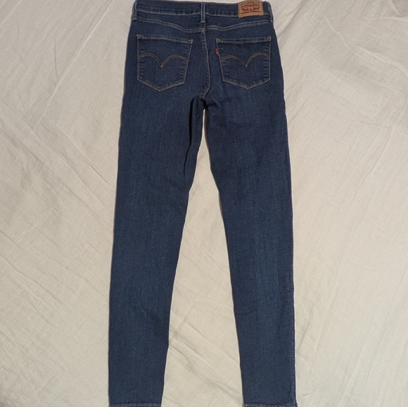 Levi's 720 High Rise Super Skinny Blue Jeans - Picture 4 of 11